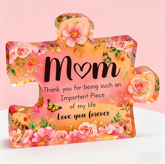 Handmade Mom Puzzle Ornaments Resin Mold