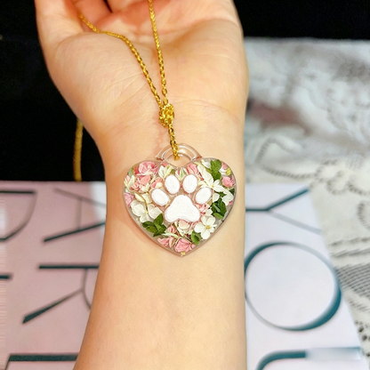 Molde de resina para colgante de joyería con forma de corazón hinchado y garra hecho a mano 