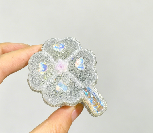 Handmade Diamond-Shaped Four-Leaf Clover Storage Jar Resin Mold