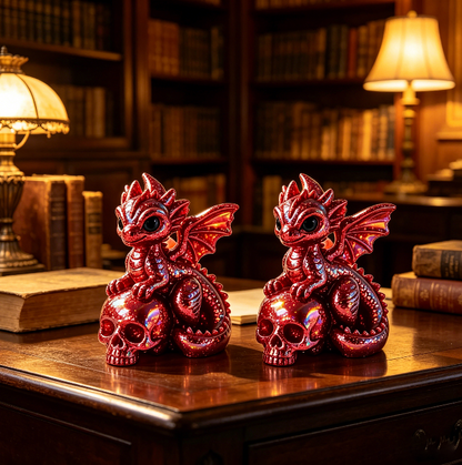 Evil Dragon Skeleton Figurine Resin Mold