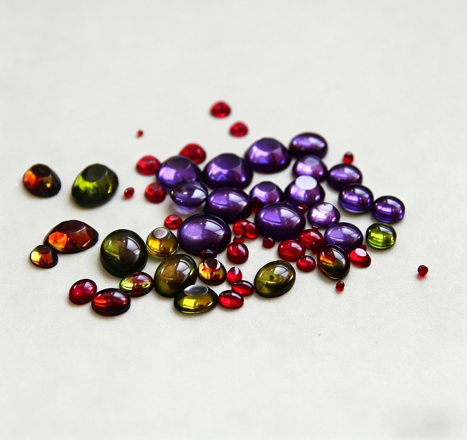 Round & Oval Small Gemstone Resin Molds