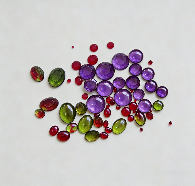 Round & Oval Small Gemstone Resin Molds