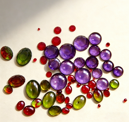 Round & Oval Small Gemstone Resin Molds