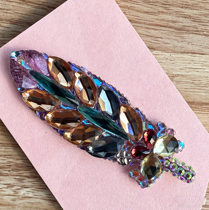 Handmade Diamond Feather-Shaped Hanging Ornament Resin Mold