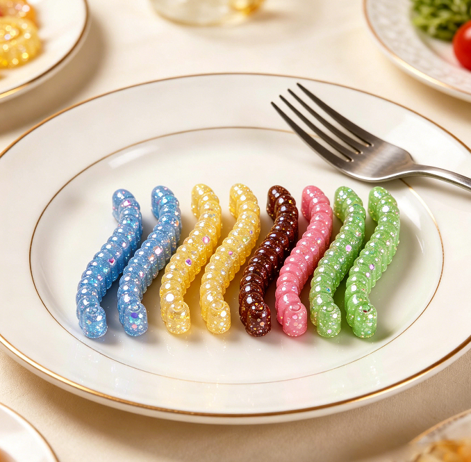6-Cavity Cute Funny Cat Caterpillar Ornament Resin Mold