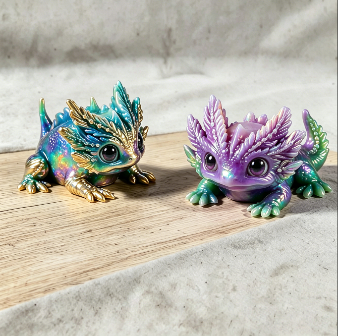 Cute Axolotl Ornament Resin Mold