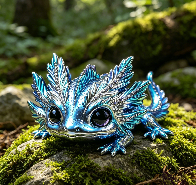 Cute Axolotl Ornament Resin Mold