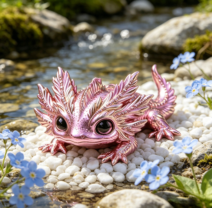 Cute Axolotl Ornament Resin Mold