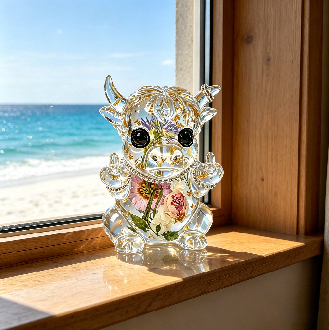 Handmade Shiny Cheeky Yak Ornament Resin Mold