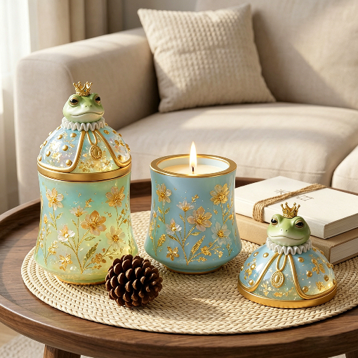 Gorgeous Frog Storage Jar Resin Mold