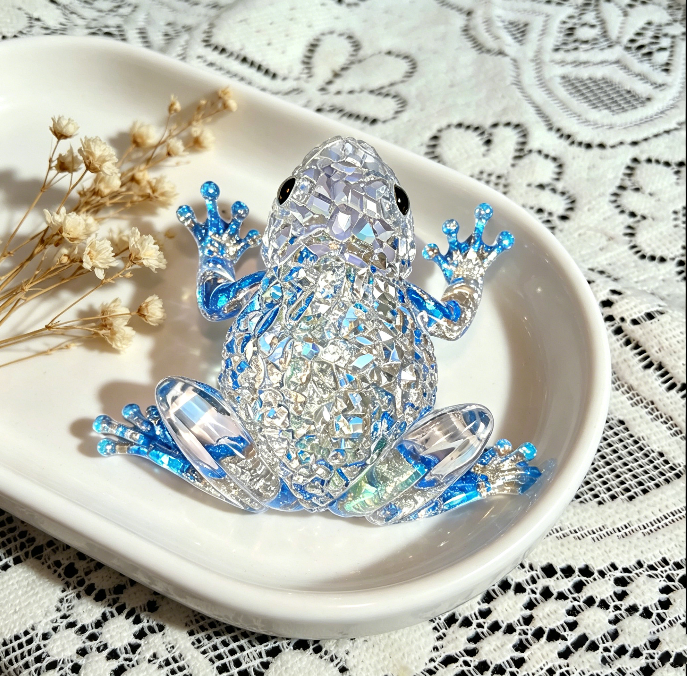 Handmade Diamond Frog Ornament Resin Mold