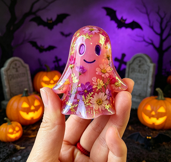 Cheerful Little Ghost Figurine Resin Mold