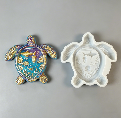 Marine-themed Turtle Ornament Resin Mold
