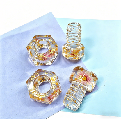 Handmade Nut, Bolt, Wrench & Hammer Mini Tool Ornament Resin Mold