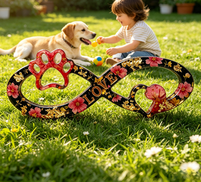 Infinite Puppy Love Memorial Ornament Resin Mold