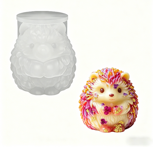 Cute Hedgehog Ornament Resin Mold