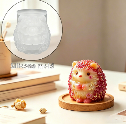Cute Hedgehog Ornament Resin Mold