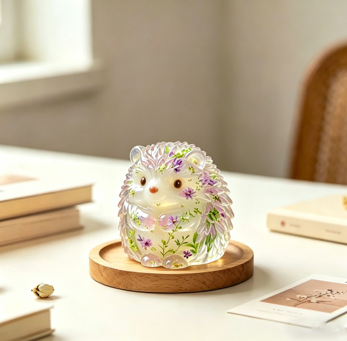 Cute Hedgehog Ornament Resin Mold