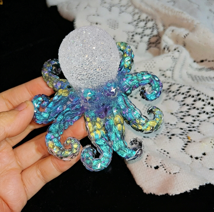 Handmade Diamond Octopus Ornament Resin Mold