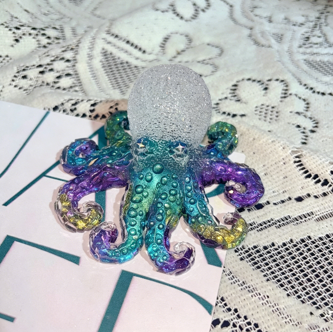 Handmade Diamond Octopus Ornament Resin Mold