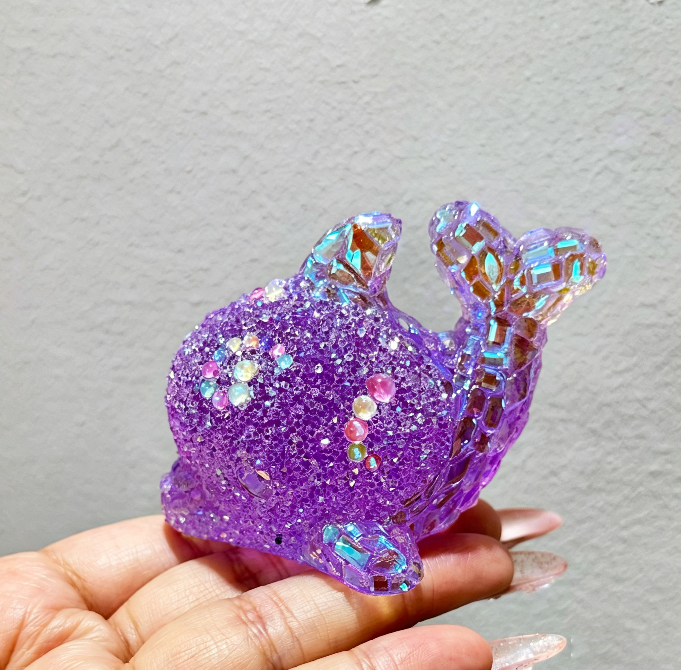 Handmade Diamond Whale Ornament Resin Mold