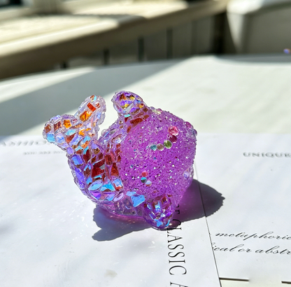 Handmade Diamond Whale Ornament Resin Mold