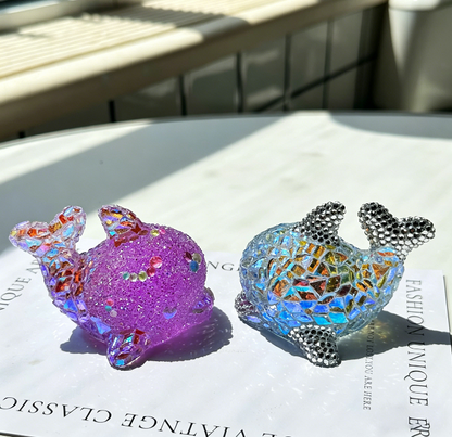 Handmade Diamond Whale Ornament Resin Mold