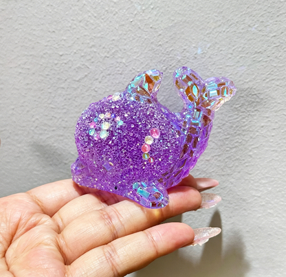 Handmade Diamond Whale Ornament Resin Mold