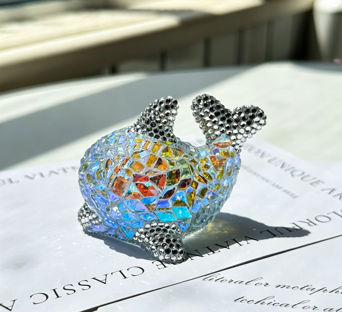 Handmade Diamond Whale Ornament Resin Mold