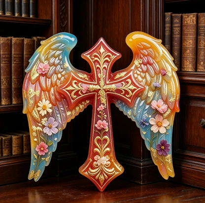 Winged Cross Ornamen Resin Mold