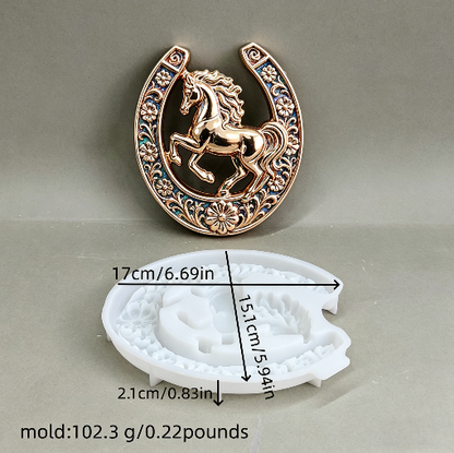 Lucky Horse Shoe Decorative Resin Mold