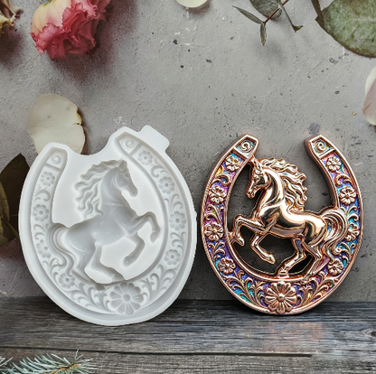 Lucky Horse Shoe Decorative Resin Mold