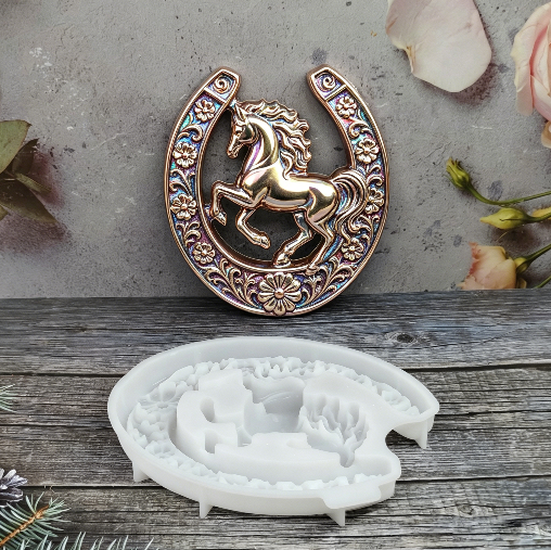 Lucky Horse Shoe Decorative Resin Mold