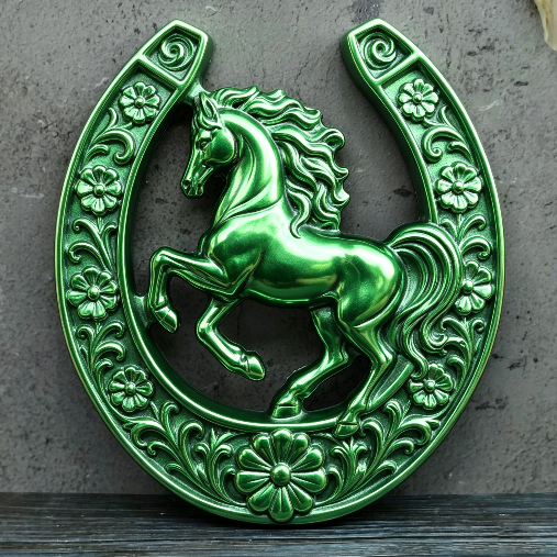 Lucky Horse Shoe Decorative Resin Mold