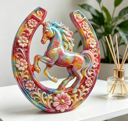 Lucky Horse Shoe Decorative Resin Mold
