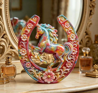 Lucky Horse Shoe Decorative Resin Mold