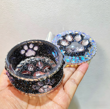 Handmade Memorial Paw Storage Jar Resin Mold