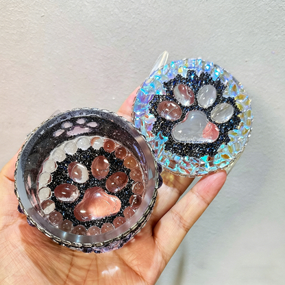Handmade Memorial Paw Storage Jar Resin Mold