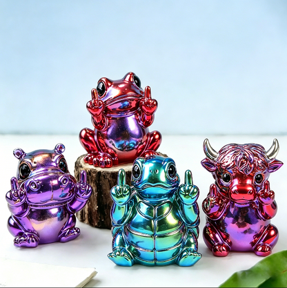 Handmade Cheeky Gesture Animal Figurine Resin Mold