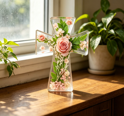 2pcs Cross Pendant Ornament Resin Mold