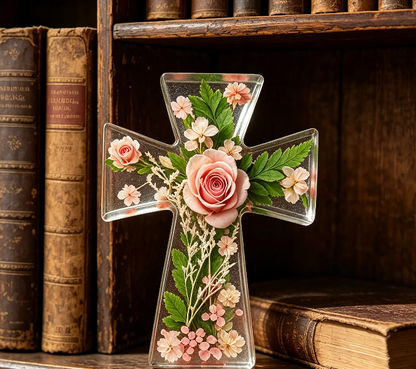 2pcs Cross Pendant Ornament Resin Mold