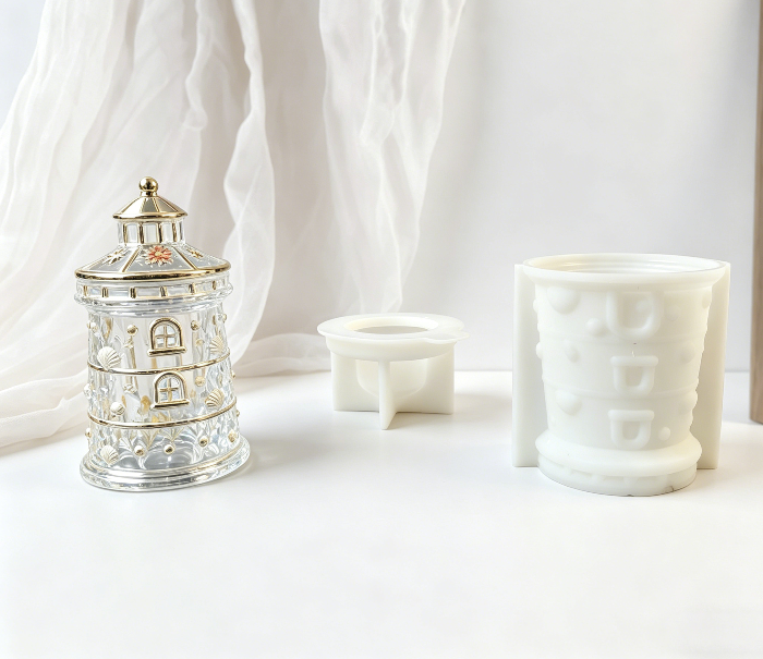 Lighthouse Storage Jars Resin Mold