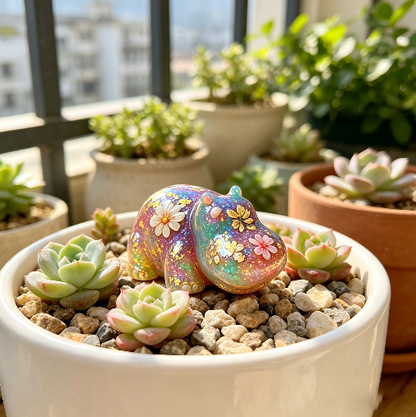 Cute Mini 8-in-1 Hippo Figurine Resin Mold