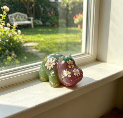 Cute Mini 8-in-1 Hippo Figurine Resin Mold