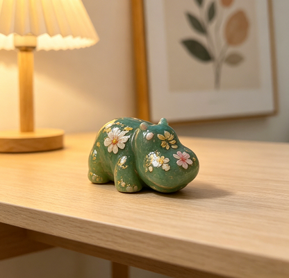 Cute Mini 8-in-1 Hippo Figurine Resin Mold