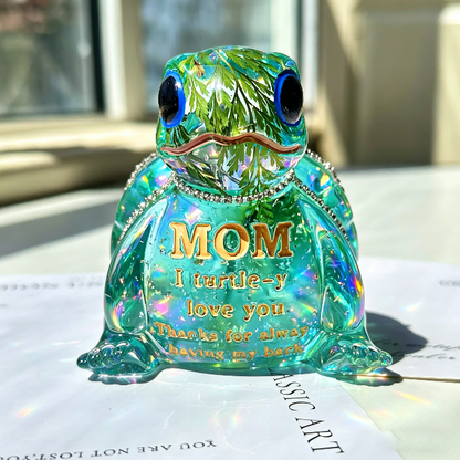 Handmade Cute “MOM” Letter Turtle Ornament Resin Mold