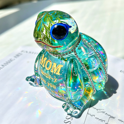Handmade Cute “MOM” Letter Turtle Ornament Resin Mold