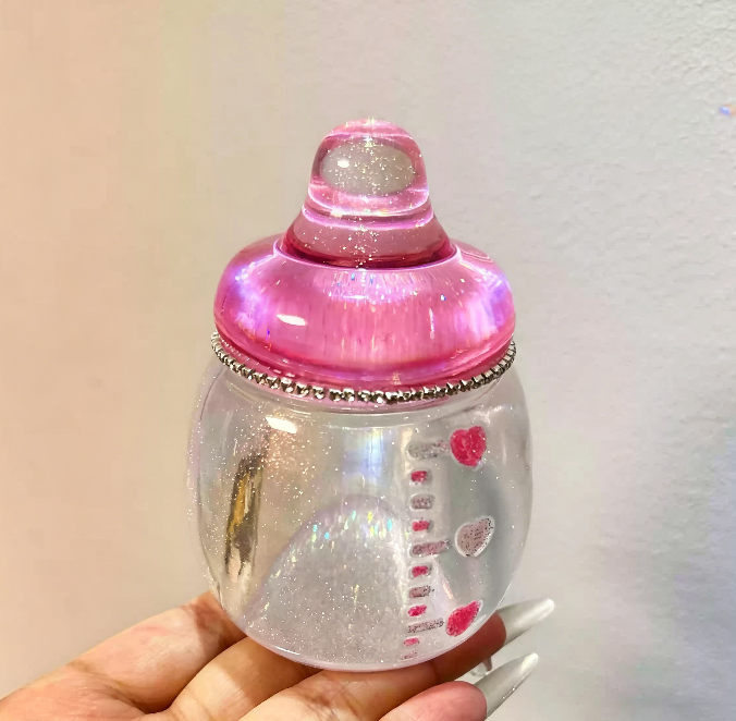 Handmade Baby Bottle Storage Jars Resin Mold
