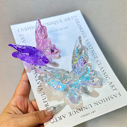 Handmade Double-Layer Water Ripple Butterfly Phone Stand Resin Mold