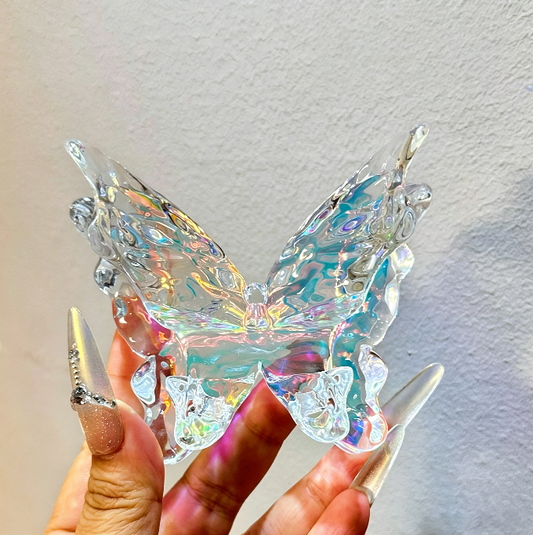 Handmade Double-Layer Water Ripple Butterfly Phone Stand Resin Mold